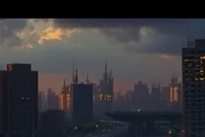 北纬三十度横版剧照，公路与远山航拍画面